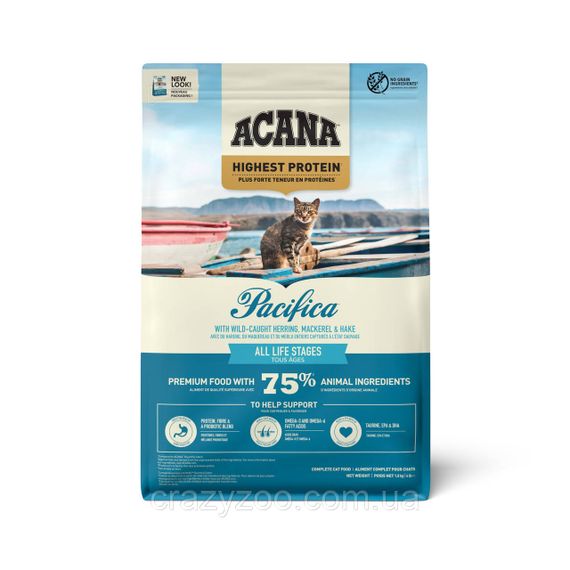 Сухий корм для котів Acana Pacifica Cat з рибою 340 г a64134