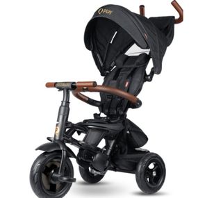 Детский велосипед QPlay Rito Deluxe Складаний Триколісний Black (S380-17RitoDeluxeBlack)