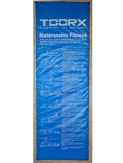 Килимок спортивний Toorx Padded Exercise 181 х 60 х 2,5 см з антиковзною поверхнею Blu/Rosso (MAT-GE) | Зображення 2
