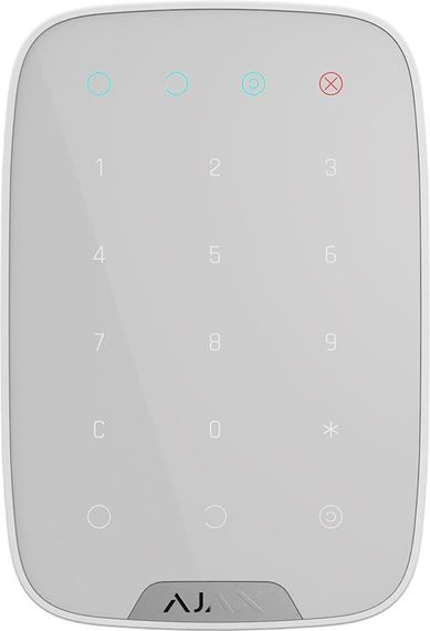 Беспроводная сенсорная клавиатура Ajax KeyPad белая (000005652)