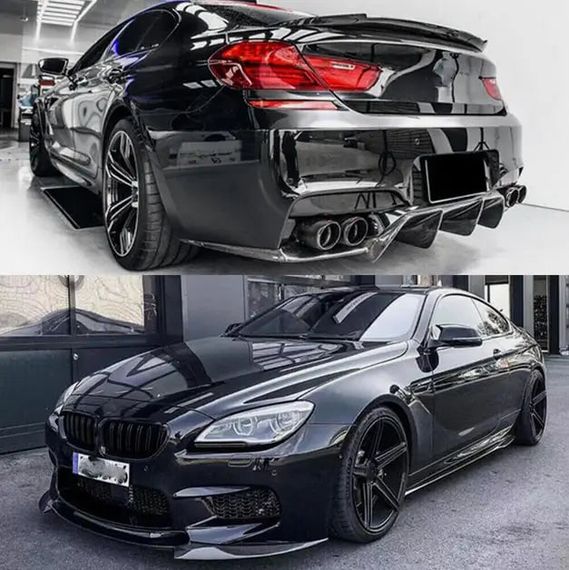 Диффузор заднего бампера Карбон V4 (для M6) для BMW 6 F12/F13/F06 2011-2018 гг | Зображення 3