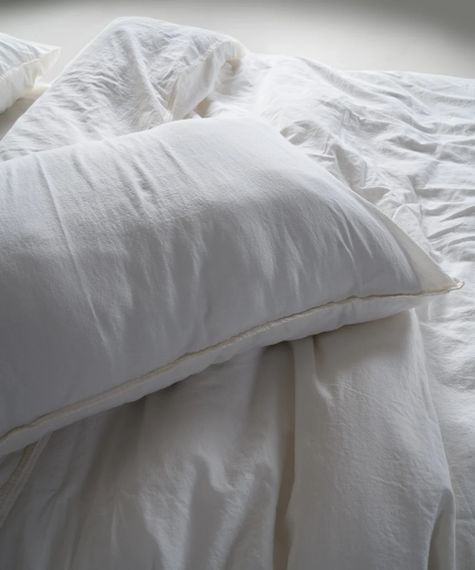 Постельное белье Limasso Stonewashed Ranforce 200 х 220 см Snow White | Зображення 5