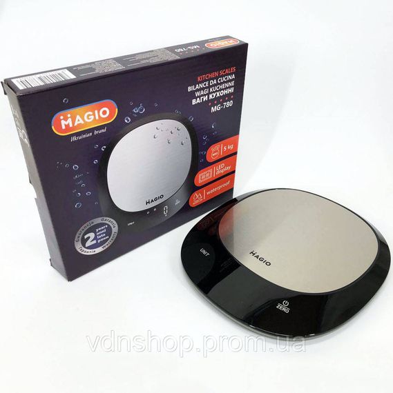 Ваги настільні MAGIO, Точні кухонні ваги, Кухонні ваги з РК-дисплеєм з цифровим екраном TE-62 | Зображення 5