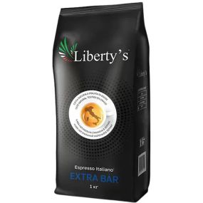 Кофе в зёрнах Liberty's Extra Bar 1кг Италия итальянская обжарка Либерти кофе