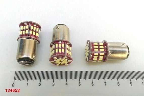 Лампа світлодіод з/ц 12V P21/5W 1157 54SMD біла