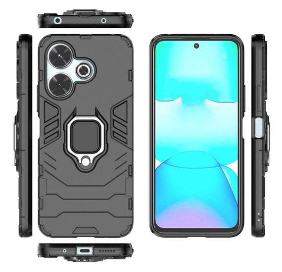 Чохол бампер Primolux Ring Armor для Xiaomi Redmi 13 4G - Black | Зображення 2