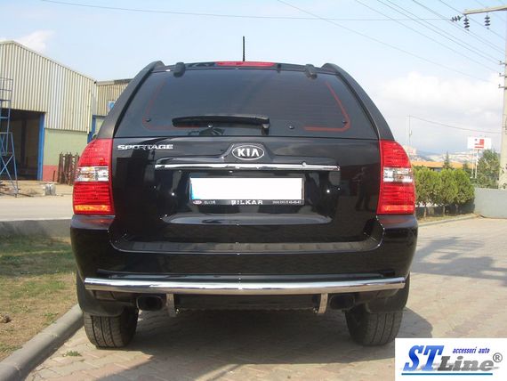 Задня дуга AK002 (нерж.) для Kia Sportage 2004-2010 рр | Зображення 2