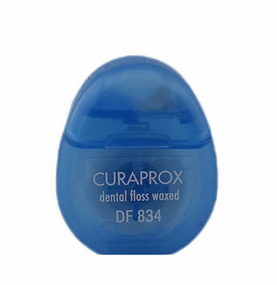Нитка-міні Curaprox DF 834 міжзубна вощена з ароматом м`яти, 5 м