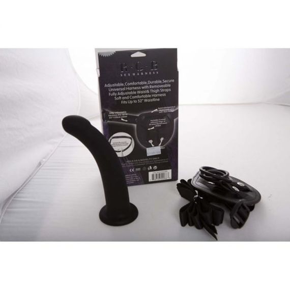 CH54266 Страпон rgb Sex Harntss 7 " Bend Over For Chisa, Черный | Зображення 1