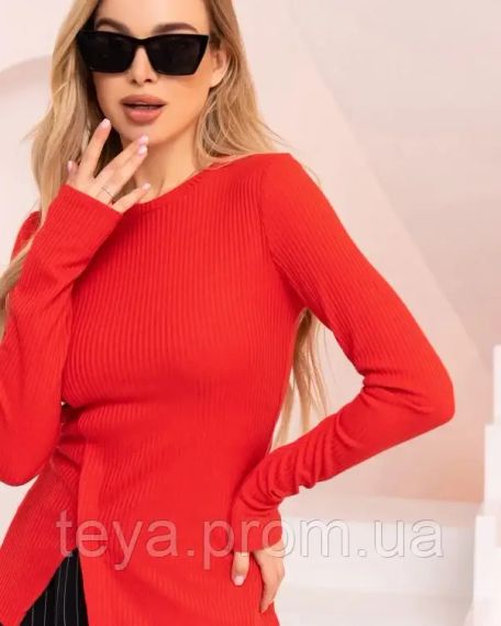 Светр колір червоний розміри XL, L, M, S FI_006939 | Зображення 3
