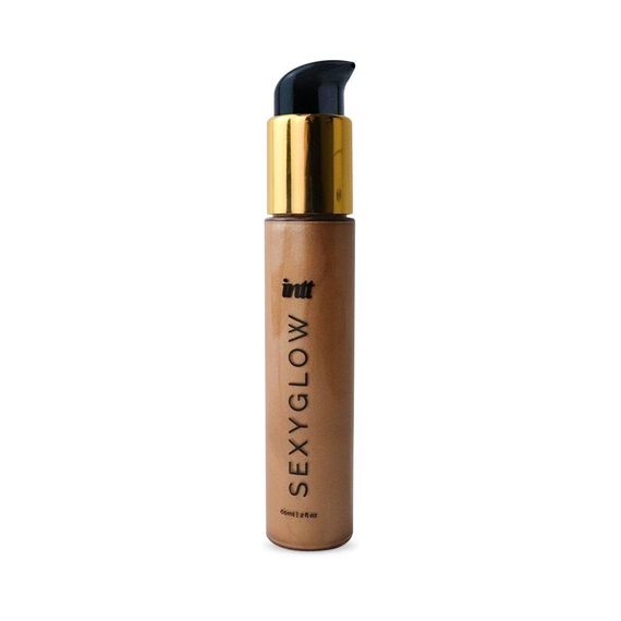 Крем-шимер для тіла Intt Sexy Glow (60 мл) з олією ши та ароматом ванілі, сяйна засмагла шкіра | Зображення 1