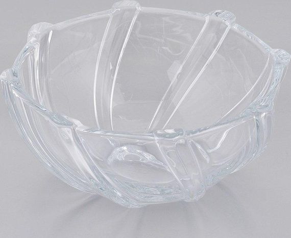 Фруктовница стеклянная Bohemia Infinity 28 см прозрачное блюдо для фруктов 6KA66/99M20/280 | Зображення 4