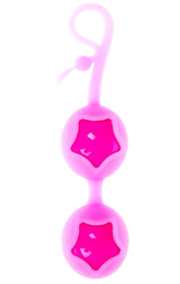 Вагинальные шарики Pink Star цвет розовый Sex Aura | Зображення 1