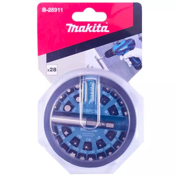 Набор бит и магнитный битодержатель Makita B-28911 | Зображення 4