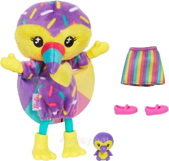 Лялька-сюрприз Barbie Cutie Reveal Chelsea Toucan Plush Челсі в костюмі, Тукан Барбі Милашка проявляшка | Зображення 2