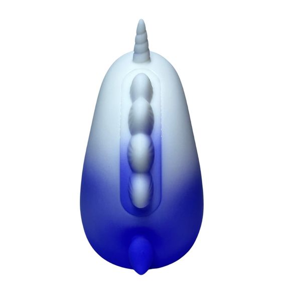 Стимулятор клітора з язичком UNIVIBE «Єдиноріг», 10 режимів, градієнт біло-фіолетовий Sex Aura | Зображення 6