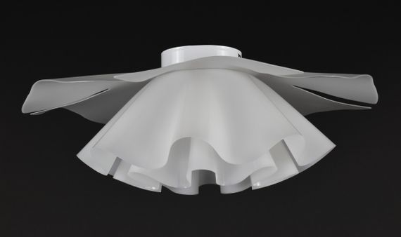 Люстра стельова на 1 лампочку 27929 Білий 21х50х50 см. | Зображення 3