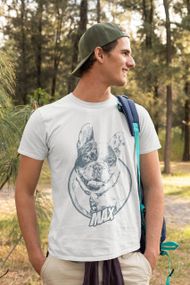 Футболка чоловіча з принтом повсякденна XL Білий