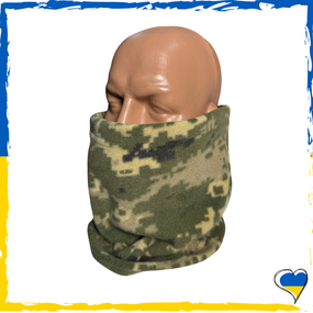 Баф піксельний на флісі теплий чоловічий для військових