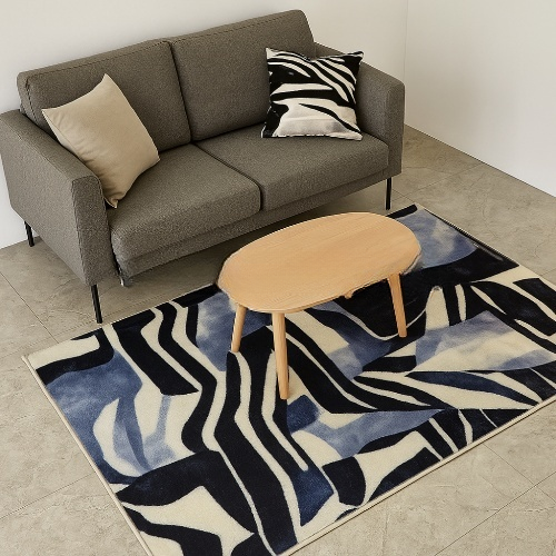 Килимок універсальний для підлоги Плюш Абстракція 75*150см сірий Дариана | Зображення 3