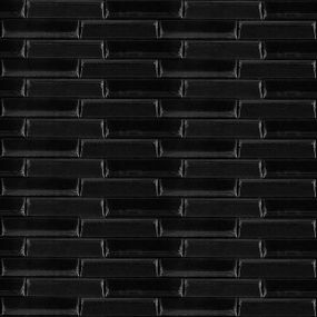 3D панель самоклеюча кладка 700х770х7мм Чорна (038) SW-00000303