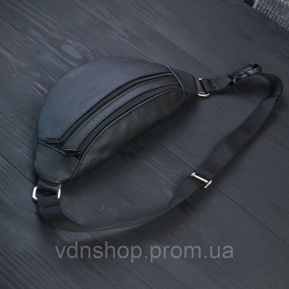 Шкіряна сумка бананка на груди, Сумка бананка для походів Чоловіча для щоденного носіння VE-23 | Зображення 2