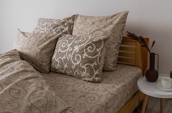 Постільна білизна сімейна ТЕП Soft dreams Beige and White 2-03860-25169 150х215х2 см | Зображення 1