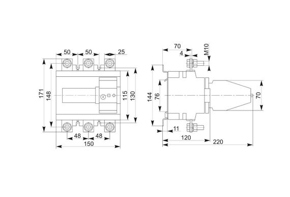 Реле РТ-5400630 электротепловое 400-630А для КМС Ny95504594 | Зображення 4