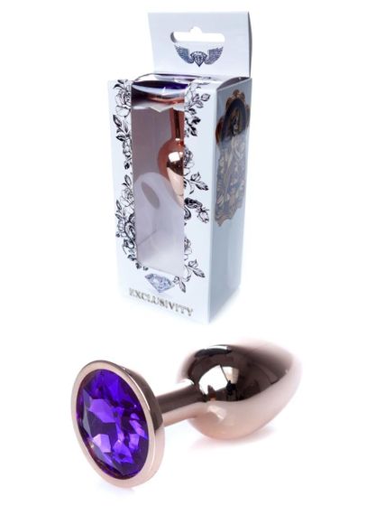 Анальная пробка - Jewellery Red Gold Plug Purple sexstyle
