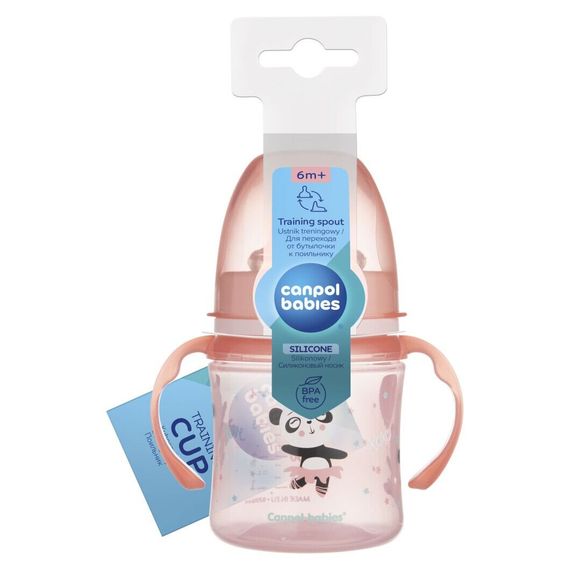 Кружка тренувальна дитяча EasyStart Sweet Fun Canpol babies 35/207_pin Рожевий shop (5901691813366) | Зображення 1