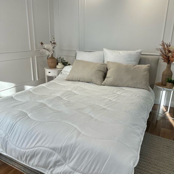 Ковдра двоспальна силіконова Viluta Relax 21419 170x210 см кремова | Зображення 2