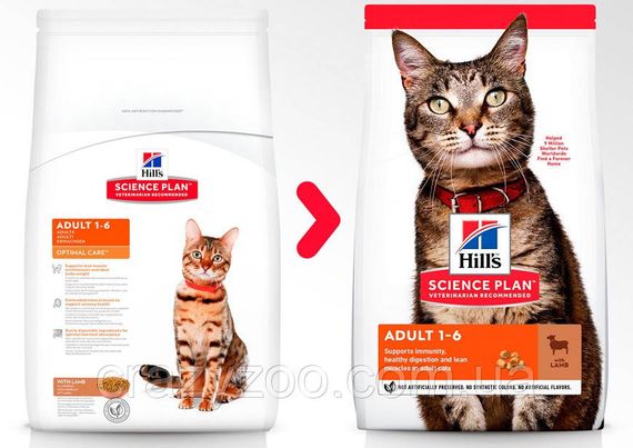 Сухий корм для котів Hills Science Plan Feline Adult Lamb з ягнятком 3 кг 604067 | Зображення 3