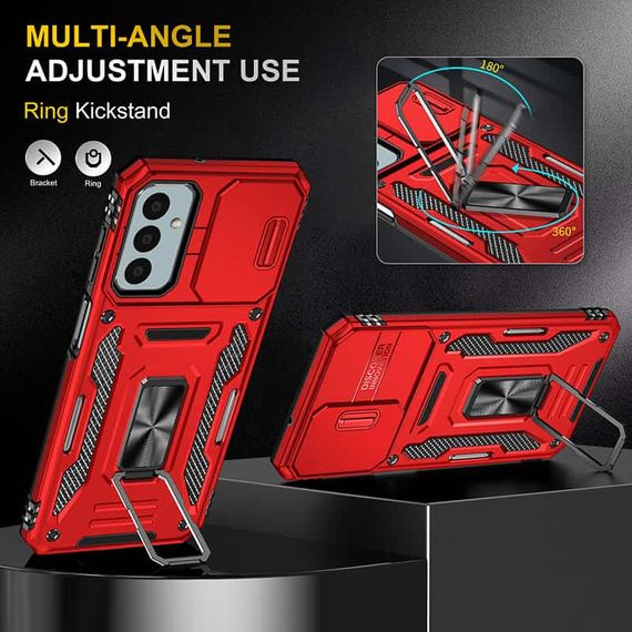 Ударостійкий чохол Camshield Army Ring для Samsung Galaxy A05s Червоний / Red | Зображення 1