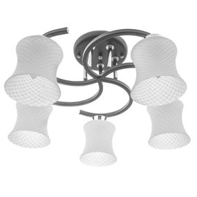 Люстра потолочная классическая E27 60W BK (LK-604C/5)