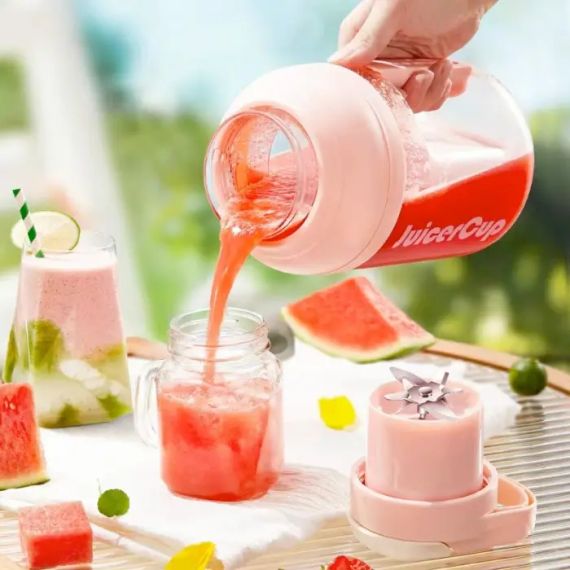 Портативный блендер соковыжималка AND362 1.5 литра с зарядкой от USB | Зображення 4