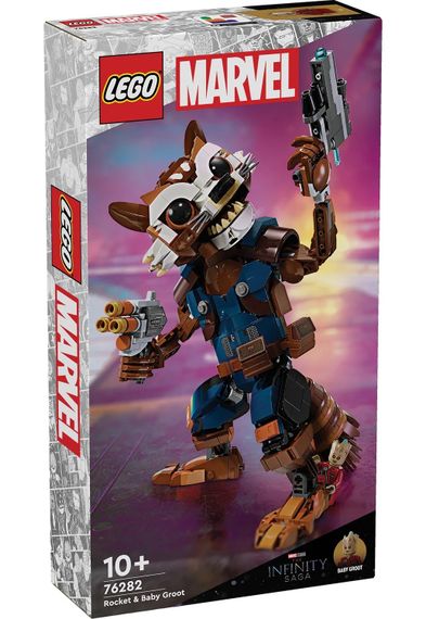 Конструктор LEGO Marvel Ракета й малюк Ґрут 76282