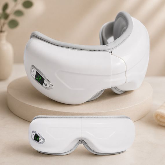 Массажер для глаз TS-5507 Airbag eye massager / Аккумуляторный массажер 3 режима / Вибрационные массажные очки для расслабления | Зображення 2