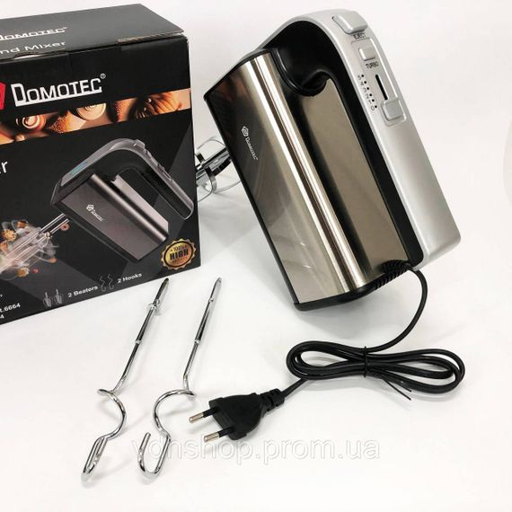 Миксер для крема для лица Domotec R.6664, Ручной миксер с различными режимами скорости HF-83 | Зображення 6