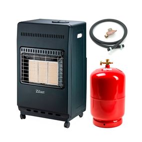 Газовый обогреватель ZILAN ZLN2830 (23884) + (21375) баллон 12Л,+ (32717) мощность 4200Вт, расход газа: 300 г/ч, Box