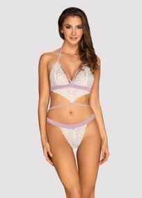 Боді Obsessive Lilyanne Білий L/XL