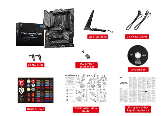 Материнcька плата MSI Z790 GAMING PLUS WIFI s1700 Z790 4xDDR5 HDMI DP WiFi BT ATX 911-7E06-075 | Зображення 1
