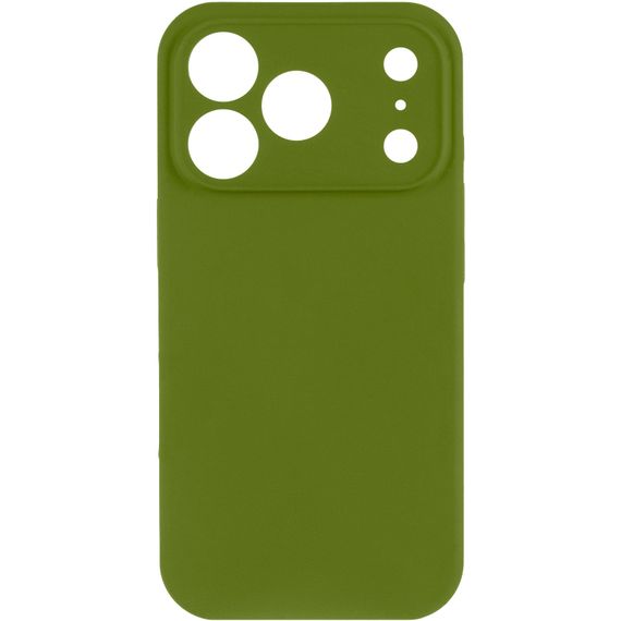 Чохол Silk Full Camera Protective (AA) NO LOGO для Apple iPhone 17 Pro (6.3") Зелений / Dark Olive | Зображення 1