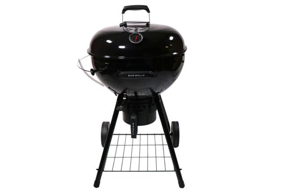Вугільний гриль Slow and Sear Black Editionl Kettle Grill 57 см + кошик Deluxe SNS-KET-BK Код: 013614