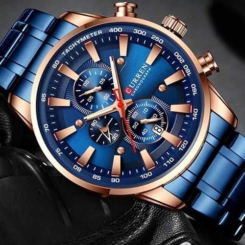 Годинник C1ur1ren 8351 Blue-Cuprum | Зображення 1