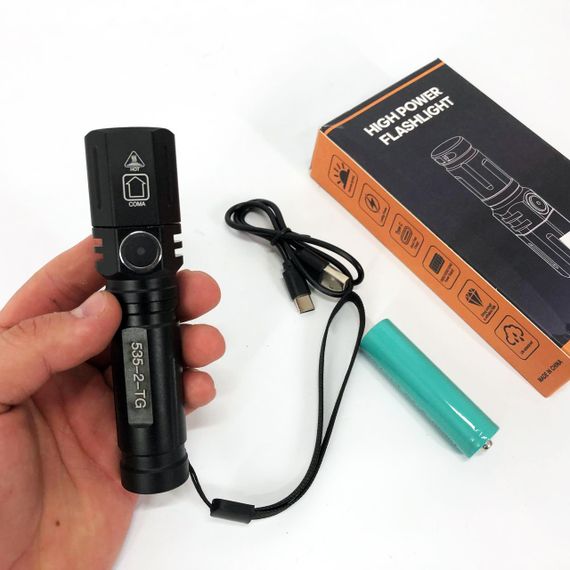 Светодиодный рабочий фонарь перезаряжаемый портативный PLD-535-2, Мощный аккумуляторный лед фонарик NJ-15 | Зображення 5