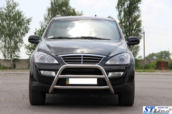 Кенгурятник WT022 (нерж) для SsangYong Kyron 2008-2024 рр | Зображення 1