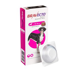 BRAVECTO - Жувальна таблетка від кліщів та бліх для собак вагою 40 - 56 кг