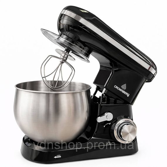 Тестомесильная машина Crownberg CB-3407 2600Вт комбайн 5л Планетарный тестомес-миксер кухонный с чашей GB-53