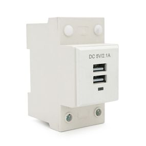 USB разъем на DIN-рейку,DC5V/2.1A,1P,IP22