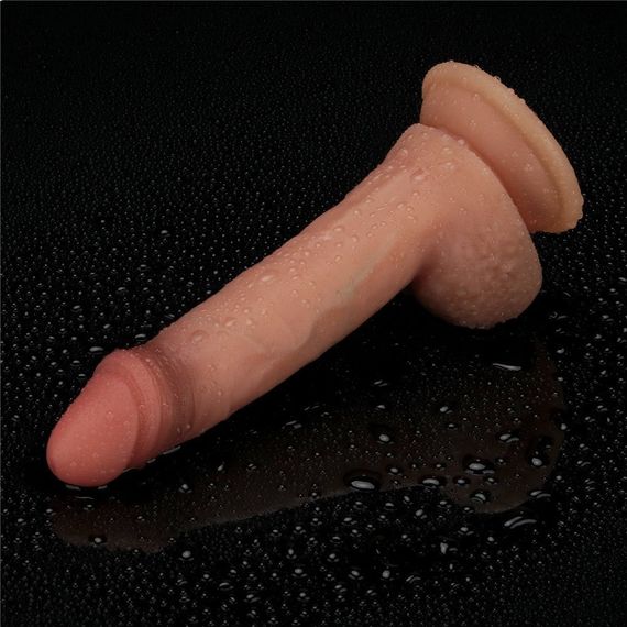Фалоімітатор - Sliding Skin Pro Dual Layer Silicone Dong 7.5'' Sex Aura | Зображення 8